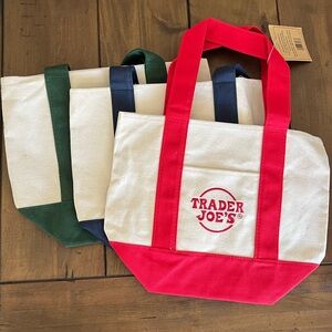 Set of 3 Limited Edition Trader
Joe's Canvas Mini Totes